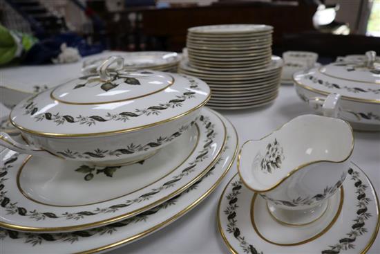 A Royal Worcester Bernina pattern part dinner service (58 pieces)